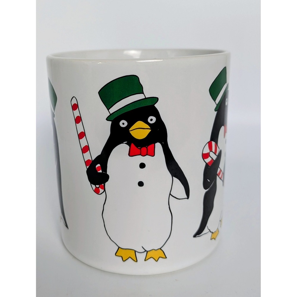 Vintage Penguin Holiday Mug Set Japan 1980's - Picture 7 of 10